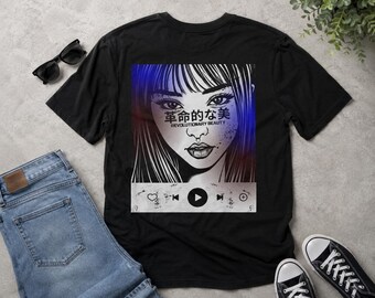 Japanese Tokyo Graphic Tee, Birthday Gift, Streetwear Back Print Anime Shirt, Grunge Aesthetic Unisex T-Shirt