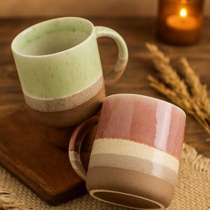 Handcrafted Ceramic Mug – Minimalist Pottery Coffee Cup, Elegant & Durable – Perfect Gift for Tea and Coffee Lovers