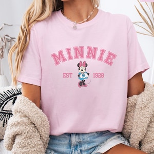 Classic Minnie Mouse Shirt, Comfort Colors® Vintage Minnie Tshirt, Minnie Mouse 1928 Tee, Disney Family Trip, Disneyland Vacation Tee
