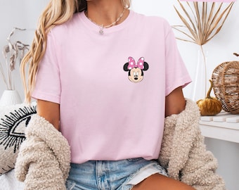 Chemise Minnie classique, t-shirt Disney Minnie Comfort Colors®, t-shirt Minnie minimaliste, chemise Disney simple, t-shirt vacances Disneyland