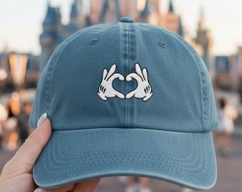 Embroidered Mickey Baseball Hat, Disney Hat, Theme Park Lovers, Embroidery Cap