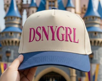 Anpassad DSNYGR broderad hatt, broderad Disney-keps, Disney-reseoutfit, Disney World-hatt, temaparkshatt