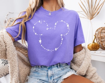 Chemise tête de Mickey, t-shirt magique Disney Comfort Colors®, chemise voyage Disney, chemise vacances en famille, tenue Disney assortie