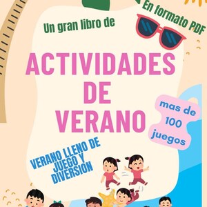 Summer Activity Book, 180 pages, Learning for Kids, Spanish, Educational Printable, ASD, PDF Digital Download, Homeschool