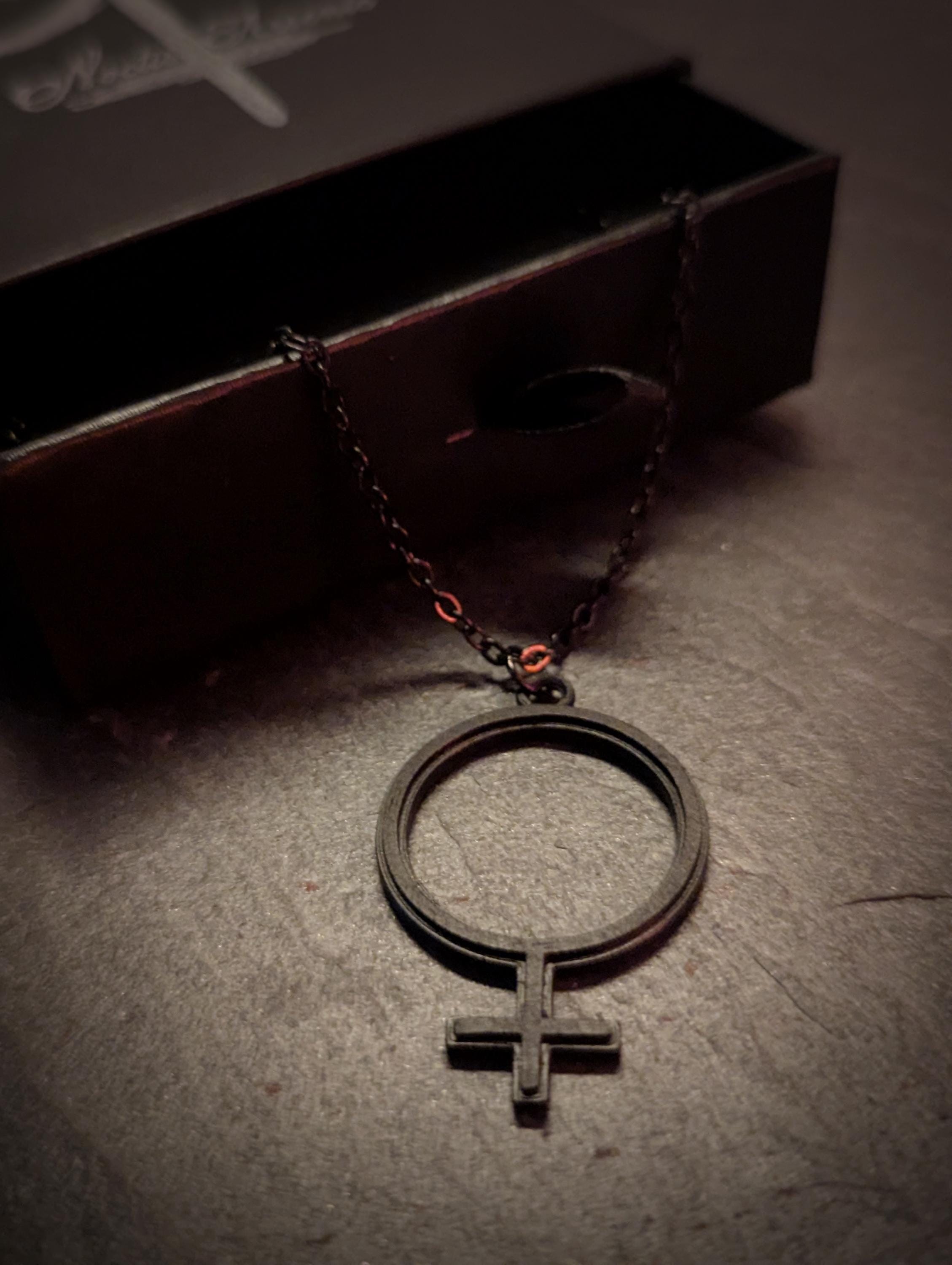 Venus Alchemy Necklace - Gothic Occult Pendant - Witchy Talisman 