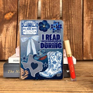 Football Navy Blue Kindle EReader Digital Insert