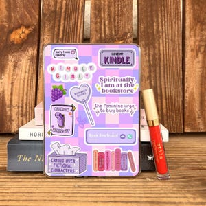 Purple Bookish Kindle Digital Insert
