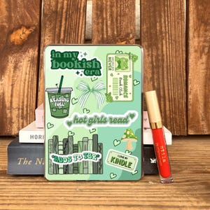 Green Bookish Kindle Digital Insert