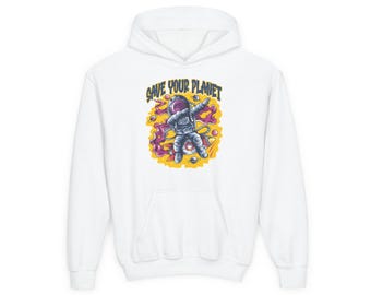 Youth Heavy Blend Hoodie – Cozy Teen Sweatshirt – Everyday Casual Wear – Warm Unisex Pullover