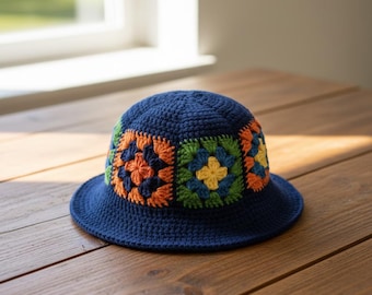 Cappello da pescatore all'uncinetto da donna cappello estivo