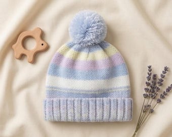 Beginner Baby Hat Knit Pattern PDF | Instant Download