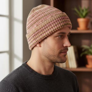 Ribbed Beanie Knitting Pattern | Beginner Friendly (PDF Download)