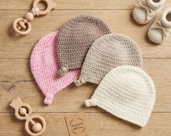 Patroon gehaakt babymutsje | Pdf-gids | Bestand direct downloaden