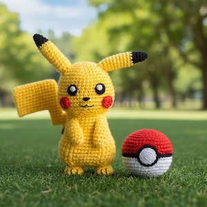 Pokemon Pikachu & Pokeball Crochet Pattern Bundle (PDF)