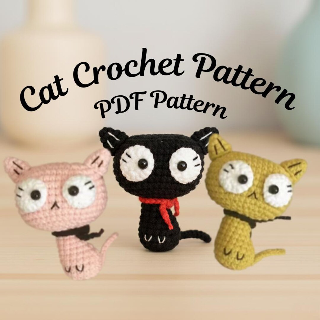 Amigurumi Cat Crochet Pattern | PDF Tutorial for Stuffed Toy | Instant ...