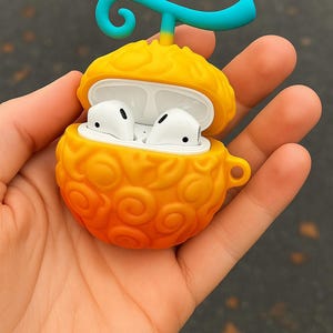 悪魔の実　メラメラの実　AirPods pro シリコンケース Amazon | Aduson Airpods Proケース ゴムゴムの実 メラメラの実 悪魔の