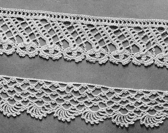 Vintage Lace Crochet Edgings Patterns with Interesting Detail, Royal Society -- INSTANT DOWNLOAD, PDF --  Digital Crochet Pattern,  c.1943