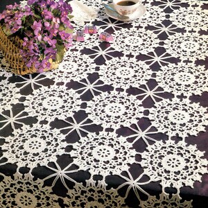 Vintage Crochet Doily Pattern "Wheels A-Turning Doily" Digital Crochet PDF Pattern -- INSTANT DOWNLOAD, Patchwork Crochet Pattern