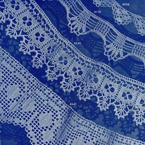 Lace Crochet Edgings Pattern PDF -- INSTANT DOWNLOAD -- 4 Different Lace Crochet Edgings for Sheets & Pillow Cases, Digital Pattern c.1945