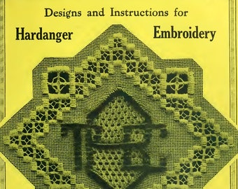 Disegni e istruzioni per il ricamo Hardanger: modello norvegese antico (eBook PDF)