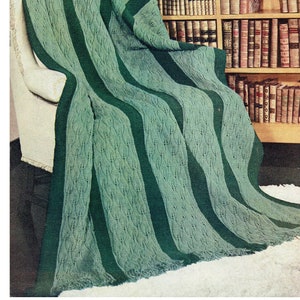 Schema di maglia afghana vintage Ivy in formato PDF -- DOWNLOAD IMMEDIATO -- Schema digitale afghano di famiglia c.1947