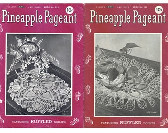 1948 Pineapple Pageant Vintage Crochet Pattern Book PDF -- INSTANT DOWNLOAD -- Featuring Ruffled Pineapply Doily Patterns