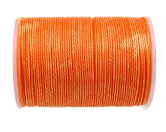 Full Spool Washed Melon Waxed Polyester Column Cord / Thread .65 Diameter (80 meters / 260 feet) -- 60539-7