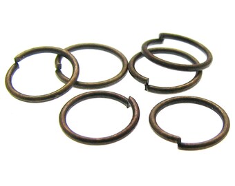 300+ 7mm 19ga Gold Jump Rings OPEN 7mm OD 5.2mm ID 0.9mm Thick Plated Or Silver /& Bronze Connectors LeadNickel Free Diy Jewelry Supply