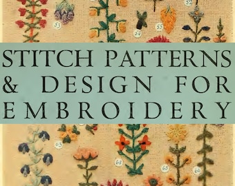 Stitch Patterns & Design for Embroidery, eBook PDF -- INSTANT Download -- by A. Brandon-Jones c. 1919