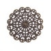 Filigree : 10 Antique Bronze Filigree Metal Jewelry Stampings | Brass Filigree Links | Focals -- F-0097046 