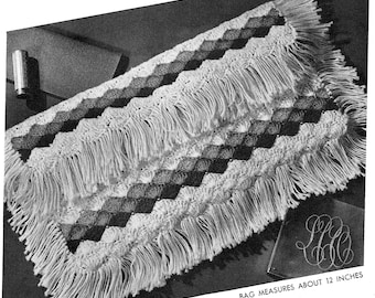 Vintage "Crocheted Envelope with Fringe of Glamour Handbag / Purse" Crochet PDF Pattern -- INSTANT DOWNLOAD -- Antique Crochet Purse c.1944