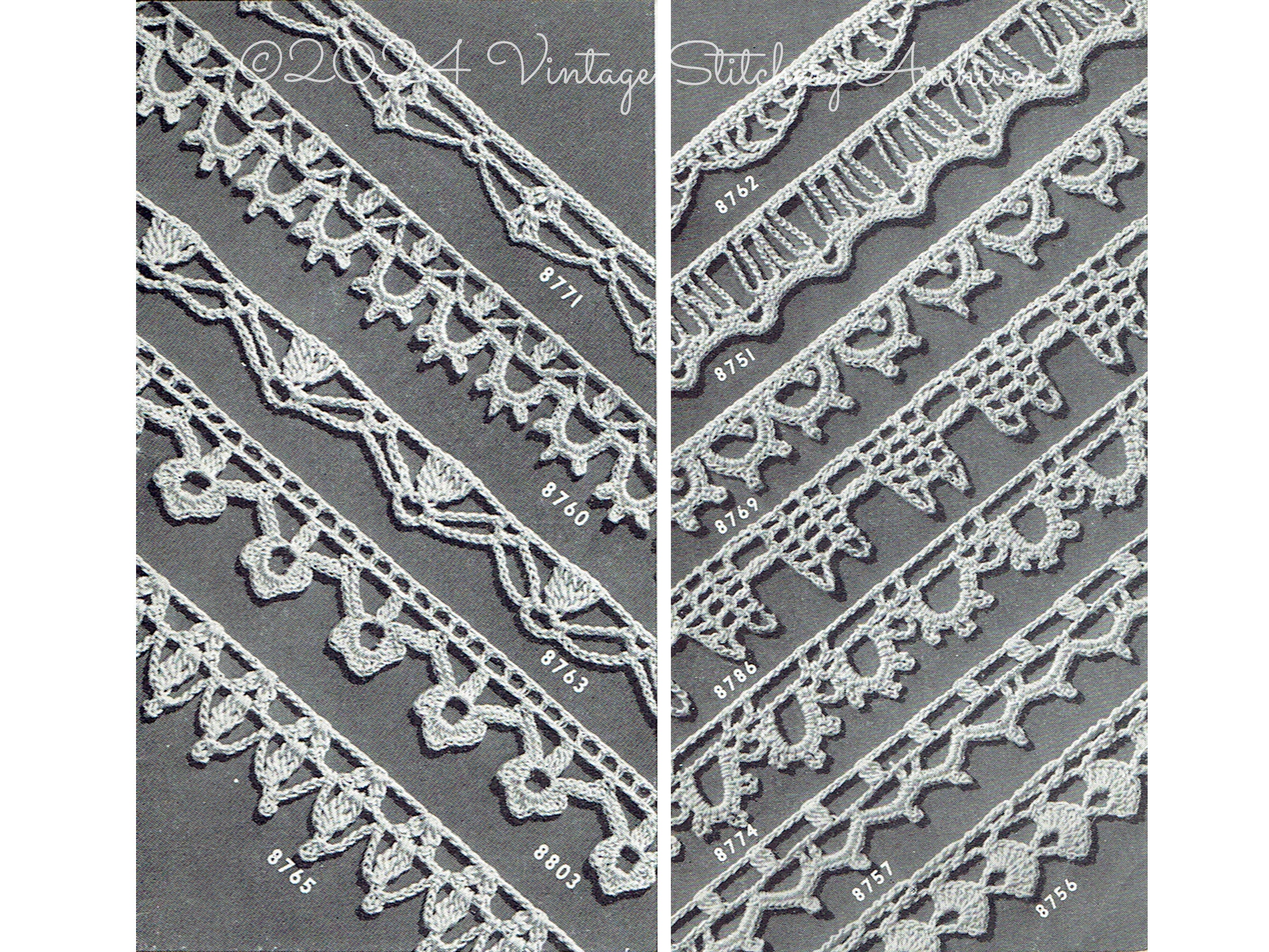 Vintage Crochet Lace Edging Crochet Patterns