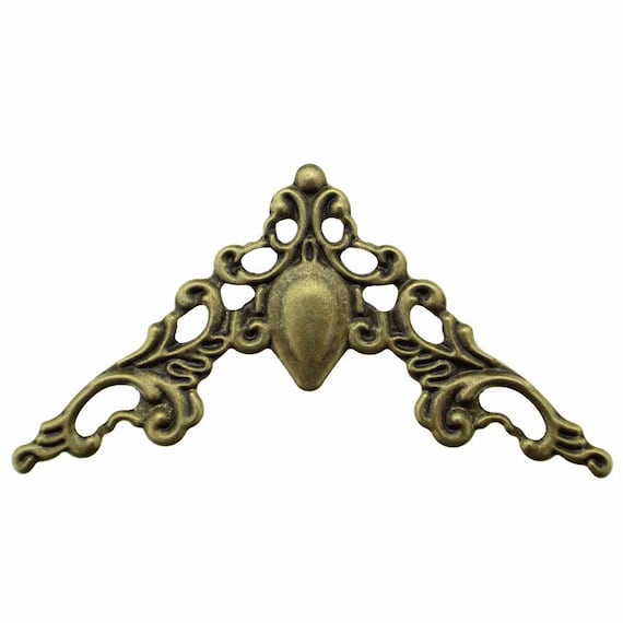 Antique Bronze Triangle Filigree Stamping Filigree Jewelry Finding Embellishment 10 Pieces F25651 Etsy UK
