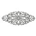 Filigree : 10 Antique Silver Filigree Connectors | Platinum Filigree Stampings 80x35mm -- Lead, Nickel & Cadmium Free F89034 