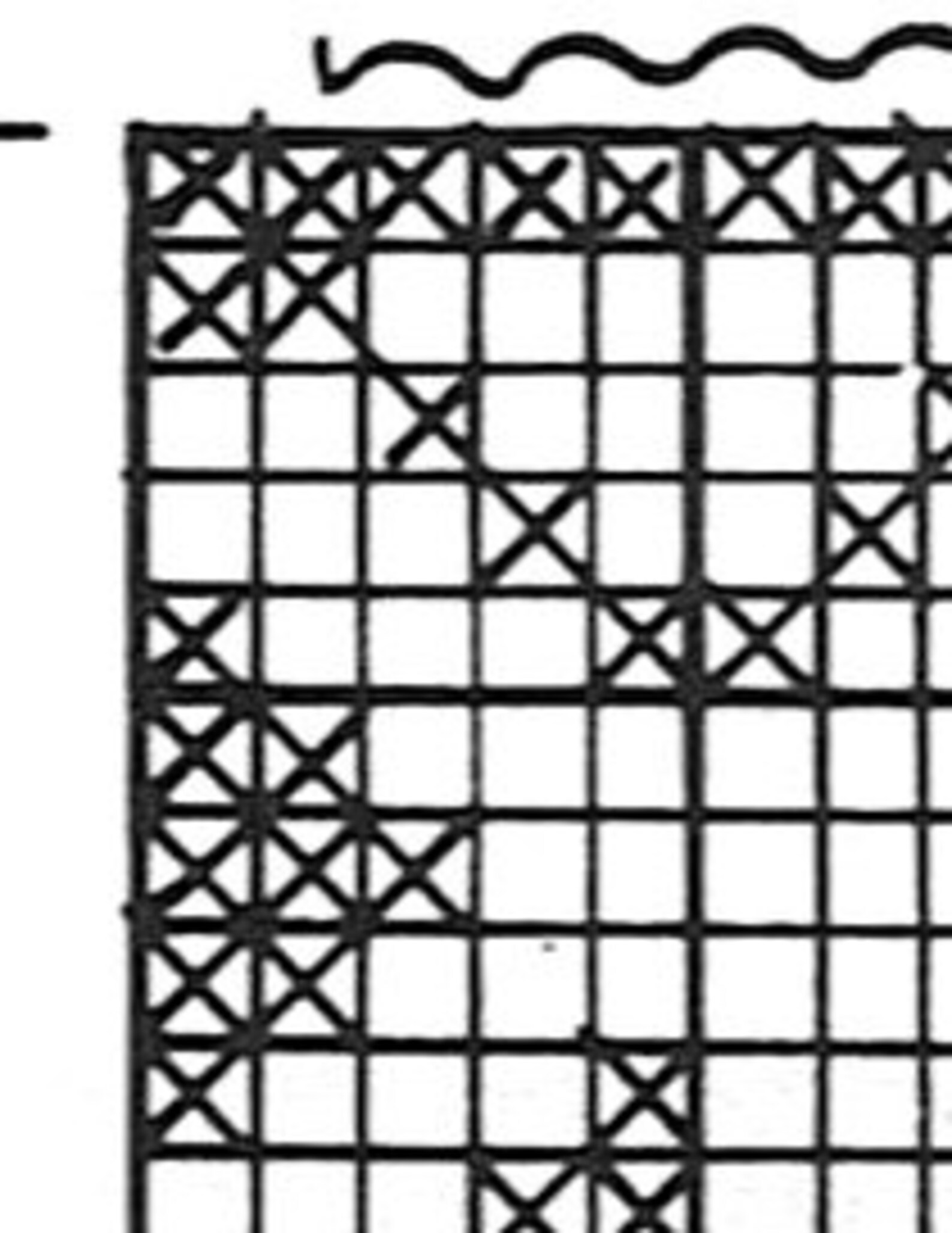 Vintage Filet Crochet Pattern 