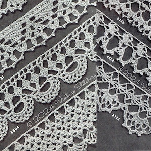 Vintage Crochet Lace Edging Crochet Patterns PDF -- INSTANT DOWNLOAD -- 7 Different Lace Edgings,  Digital Pattern c.1942