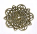 Filigree : 10 pieces Antique Brass Filigree Connectors Links / Antique Bronze Filigree Stampings ... Lead, Nickel & Cadmium Free F14168 