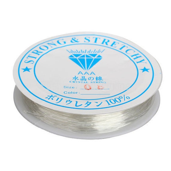 Translucent .6mm Elastic String / Elastic Cord / Clear Beading Thread / Stretch  Cord / Bracelet String  Crystal Thread 