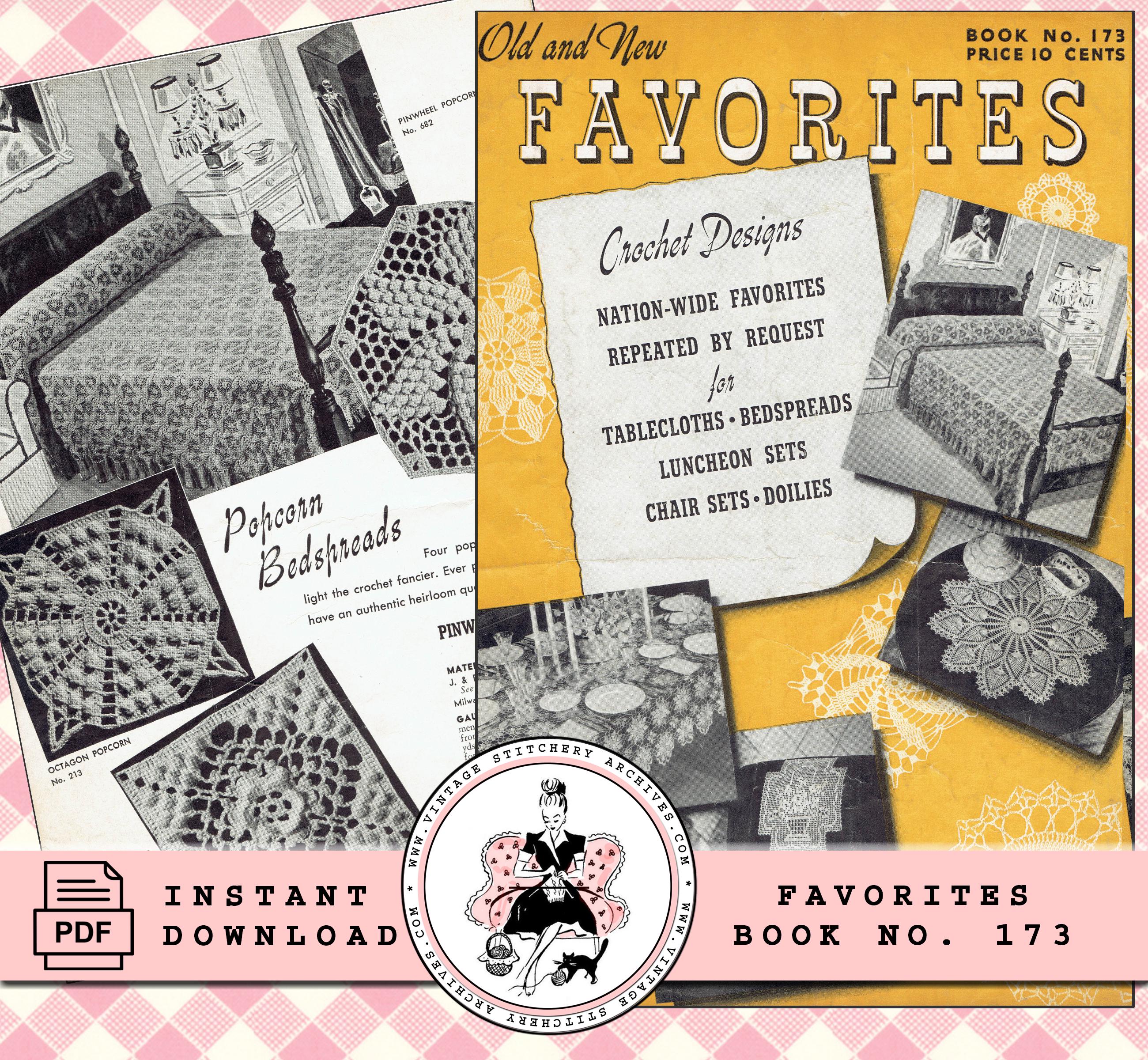 Old & New Favorites Vintage Crochet Pattern Book
