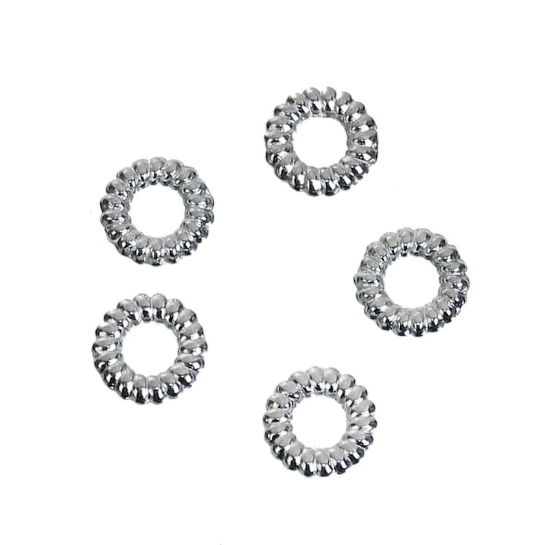 -- Lead 100 pieces Closed Soldered Braided Antique Silver 5mm Jump Rings Findings /& Cadmium free 85794.K4B Nickel