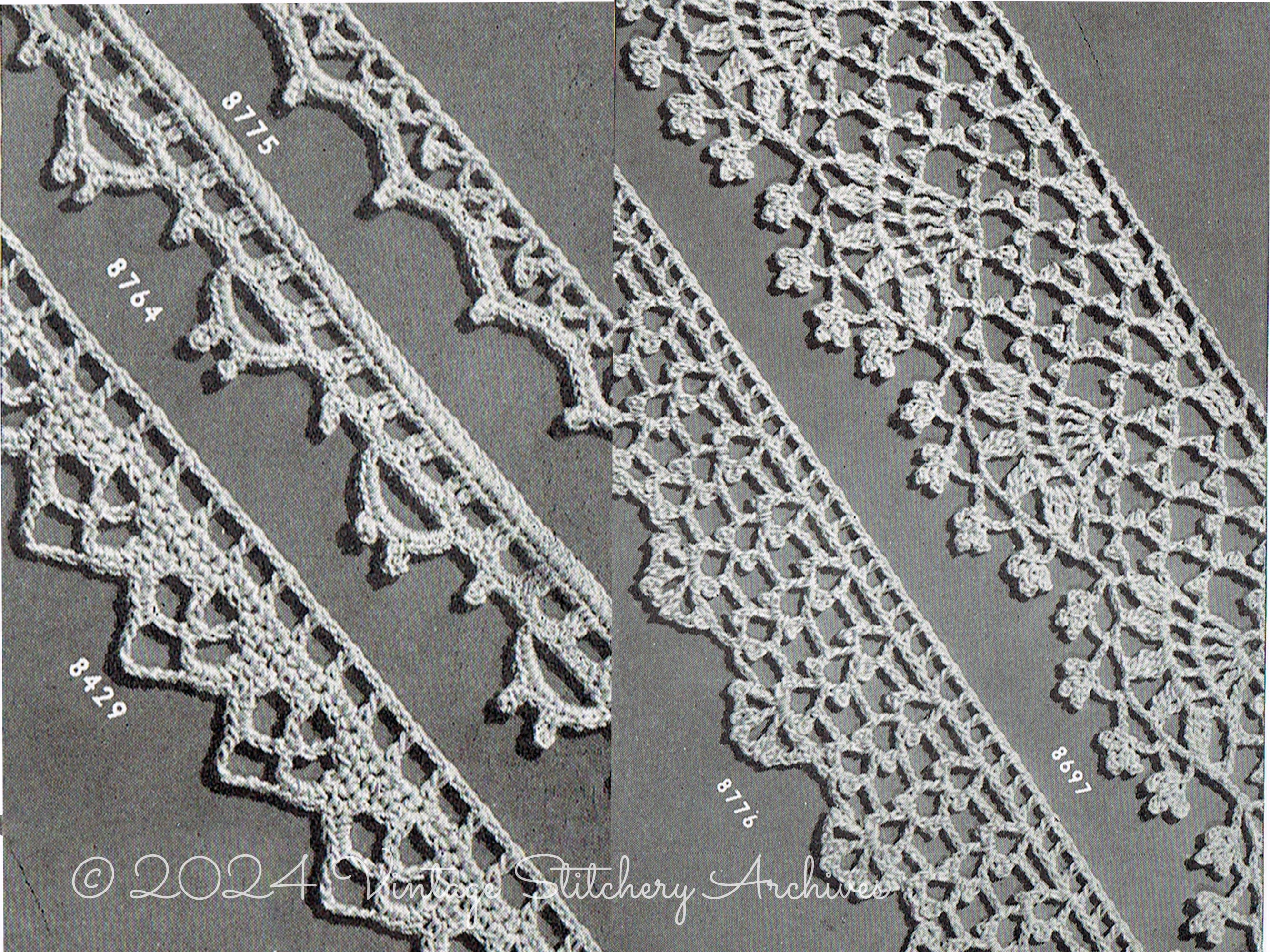 Vintage Irish Crochet Lace Edging Crochet Patterns