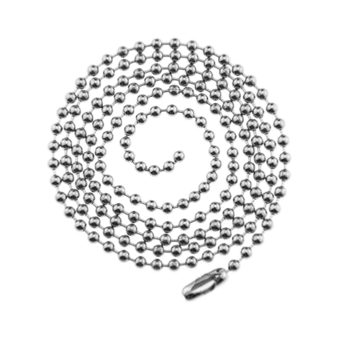 2mm Stainless Steel Ball Chain Necklace With Connector 18 Inches Etsy