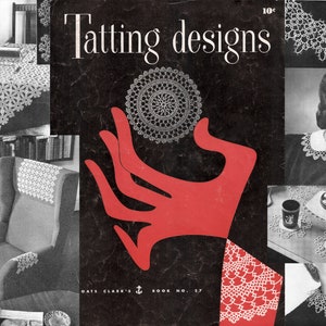 Vintage Tatting Pattern Booklet PDF "Tatting Designs" -- INSTANT DOWNLOAD -- Heirloom Digital Patterns c.1954