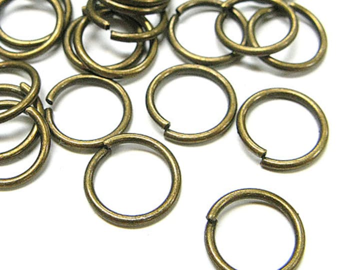 50 Vintage Brass Jump Rings 8mm 19 Gauge Etsy