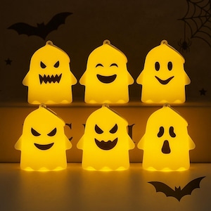 Halloween Ghost LED Night Light;Cute & Spooky Decorative Lamps
