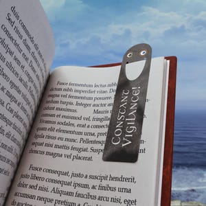 Mad and Moody Aluminum Bookmark - Peek-a-Boo Wizard Eyes - &quot;Constant Vigilance!&quot; - Magic Fan Gift