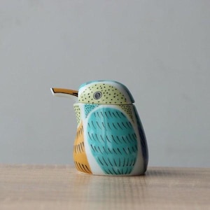 Dispensador de salsa de soja Yamachu Bird — Martín pescador y pingüino