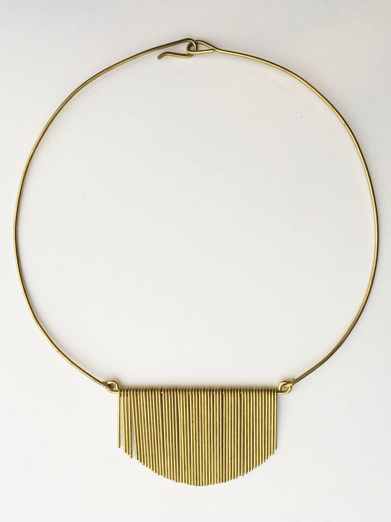 Fringe Collar Necklace Etsy