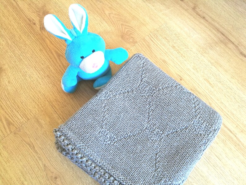 Linen Knit Baby Blanketsustainable Etsy UK