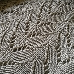 Linen throw blanket knit, linen coverlet, sustainable living image 3